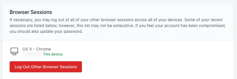 Browser sessions