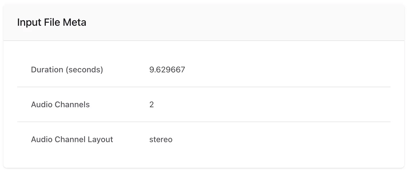 Input File Meta Input File Meta