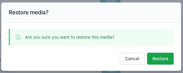Restore audio Restore Video