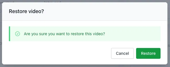 Restore Video